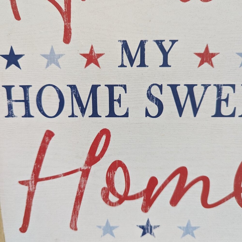 Patriotic Wall Decor, Red White Blue Decor Ashland Home Wall Sign Decor NWT 2PK - Picture 14 of 14